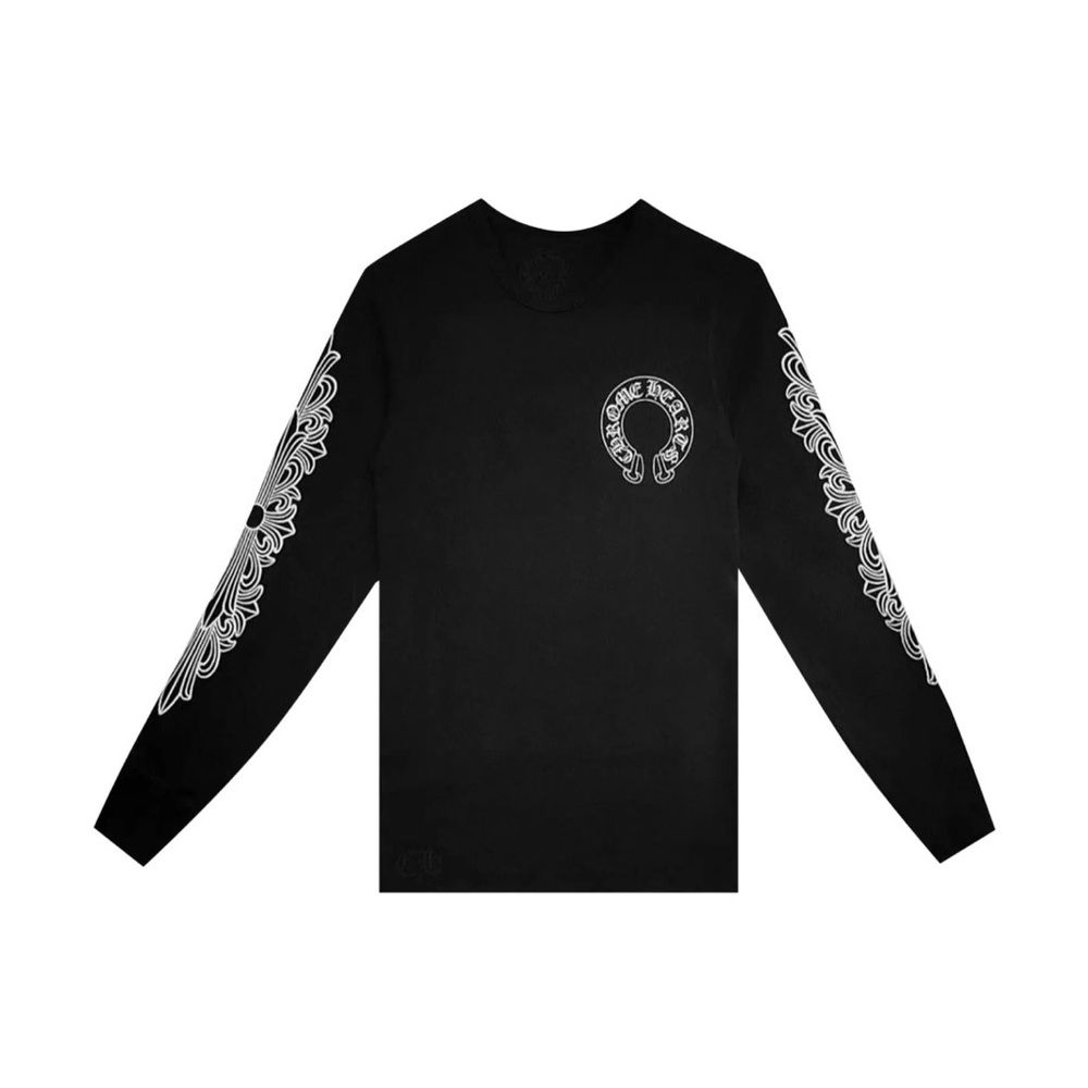 Chrome hearts long sleeve black t shirt